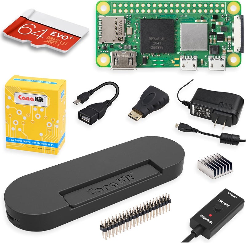 مجموعة البداية ماكس Raspberry Pi Zero 2 W (إصدار 64 جيجابايت)